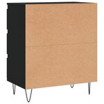 vidaXL Buffet Noir 60x35x70 cm Bois d'ingénierie