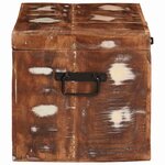 vidaXL Boîte de Rangement Multicolore bois de récupération massif