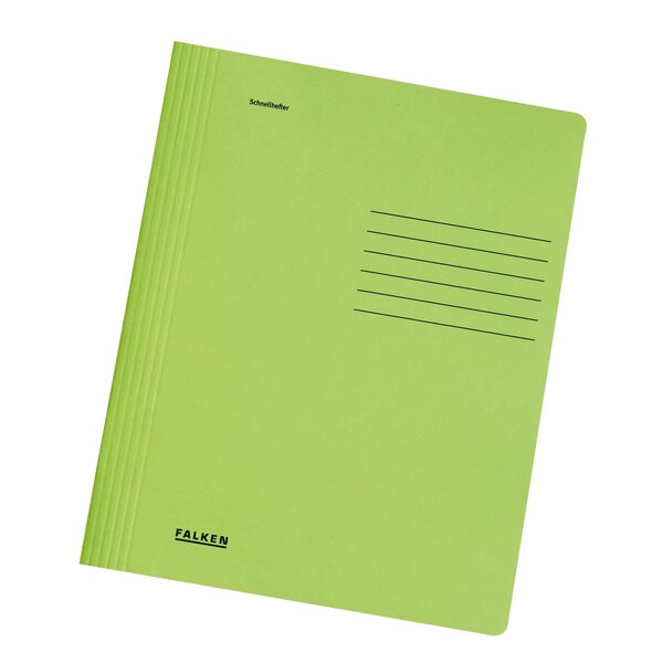 Chemise En Carte À Lamelle A4 - Vert Clair - X 100 - Falken