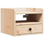 vidaXL Table de chevet Marron 38 x 36 x 29 5 cm Bois massif en pin