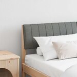vidaXL Tête de lit capitonnée Gris foncé 160 cm Pin massif