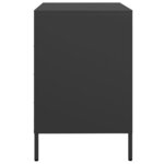 vidaXL Buffet noir 68x39x58 5 cm acier laminé à froid