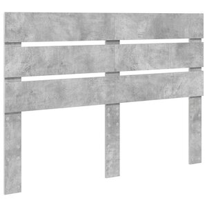 vidaXL Tête de lit Gris béton 140 cm Bois d'ingénierie