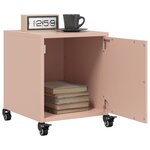 vidaXL Table de chevet rose 36x38 5x43 5 cm acier