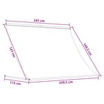 vidaXL Auvent Taupe 250 x 150 cm