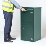 Boîte à colis Extra Large Vert 2 portes Acier galvanisé SMART PARCEL BOX®