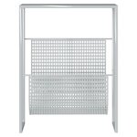 vidaXL Porte-revue Argenté 35x15x45 cm Acier