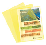 SACHET 10 POCH.COINS PP Grainé JAUNE x 10 EXACOMPTA