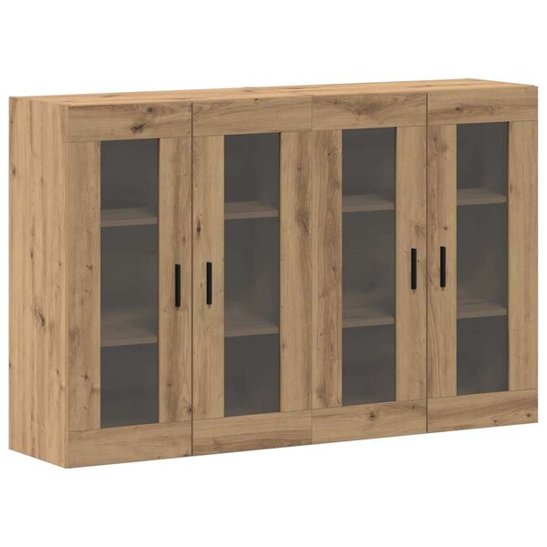 vidaXL Armoires Murailles 2 Pièces chêne artisanal 69 5 x 34 x 90 cm