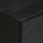 vidaXL Tables de chevet 2 Pièces noir 40x33x46 cm bois de manguier solide