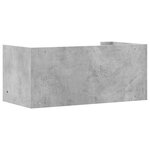 vidaXL Étagère murale gris béton 70 5x35x30 5 cm bois d'ingénierie
