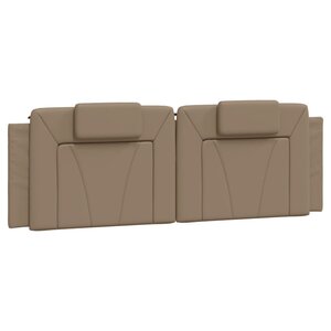 vidaXL Coussin de tête de lit Viana cappuccino 160 cm similicuir