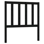 vidaXL Tête de lit Noir 96x4x100 cm Bois massif de pin