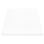 vidaXL Coussin pour les jambes Uni Blanc 60 x 50 x 30 cm