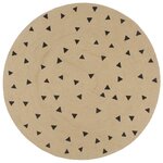 vidaXL Tapis fait à la main Jute avec imprimé à triangles 90 cm