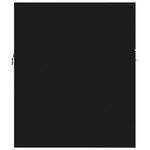 vidaXL Ensemble de meubles de salle de bain Noir Aggloméré