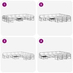 vidaXL Ensemble de canapés d'extérieur 11 pc Blanc et gris clair