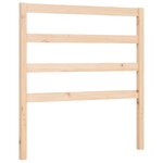 vidaXL Cadre de lit avec tête de lit 90x190 cm bois massif
