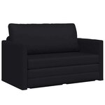 vidaXL Canapé-Lit 110cm Noir Simili cuir