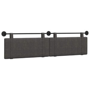 vidaXL Tête de lit suspendue Noir PU antique