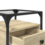 vidaXL Tables de chevet 2 Pièces chêne sonoma 40x40x55 cm bois ingénierie