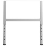 vidaXL Cadres d'établi réglables 2 Pièces Métal 85x(69-95 5) cm Gris