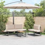 vidaXL Table basse Marron Acier