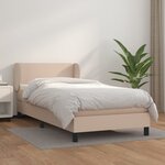 vidaXL Sommier à lattes de lit avec matelas Cappuccino 80x200 cm