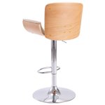 vidaXL Tabouret de bar Crème Similicuir