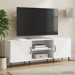 vidaXL Meuble TV Blanc 150 x 31 x 50 cm Bois d'ingénierie