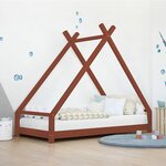 Lit tipi enfant TAHUKA 90 x 160 rouge brique