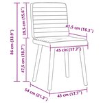 vidaXL Chaises à manger lot de 6 Lin