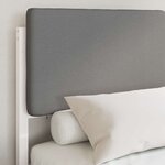 vidaXL Cadre de lit avec tête de lit rembourrée Noir 160 x 200 cm