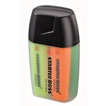 box 4 surligneurs BOSS ORIGINAL jaune bleu vert orange x 10 STABILO