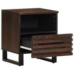 vidaXL Tables de chevet 2 Pièces 40x34x46 cm bois de manguier massif