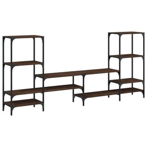 vidaXL Meuble TV chêne marron 206 5x28 5x95 cm bois d'ingénierie