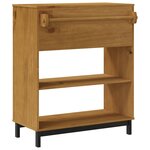vidaXL Table de bar FLAM 92x45x110 cm bois massif Pin