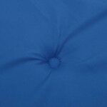 vidaXL Coussins de chaise de jardin lot de 2 bleu royal 50x50x4 cm