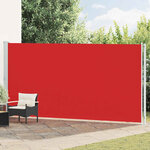 vidaXL Auvent latéral rétractable de patio 200x600 cm Rouge