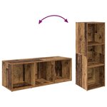 vidaXL Ensemble meuble TV 2 Pièces Bois Ancien 107 x 35 x 37 cm