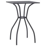 vidaXL Table de jardin anthracite 50x50x72 cm treillis d'acier