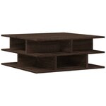 vidaXL Table basse chêne marron 70x70x29 cm bois d'ingénierie