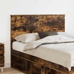 vidaXL Tête de lit Chêne fumé 120 cm Bois d'ingénierie
