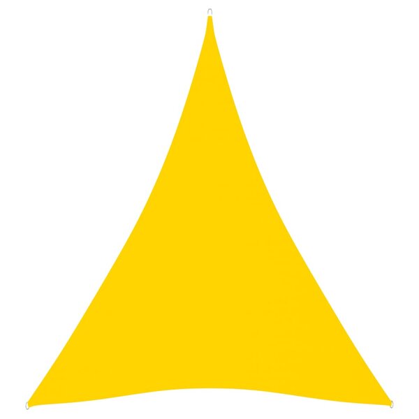 vidaXL Voile de parasol Tissu Oxford triangulaire 5x6x6 m Jaune