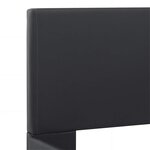 vidaXL Cadre de lit avec LED sans matelas noir 120x200 cm