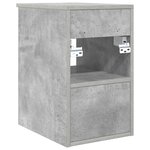 vidaXL Meuble de Salle de Bain In-between Gris béton 30 x 44 5 x 50 cm