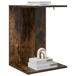 vidaXL Table d'appoint Chêne fumé 45 x 40 x 62 5 cm Bois d'ingénierie