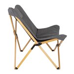 Bo-Camp Chaise de détente Wembley L Gris