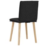 vidaXL Chaises à manger lot de 2 noir tissu