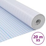 vidaXL Films pour fenêtre dépoli design à rayures PVC